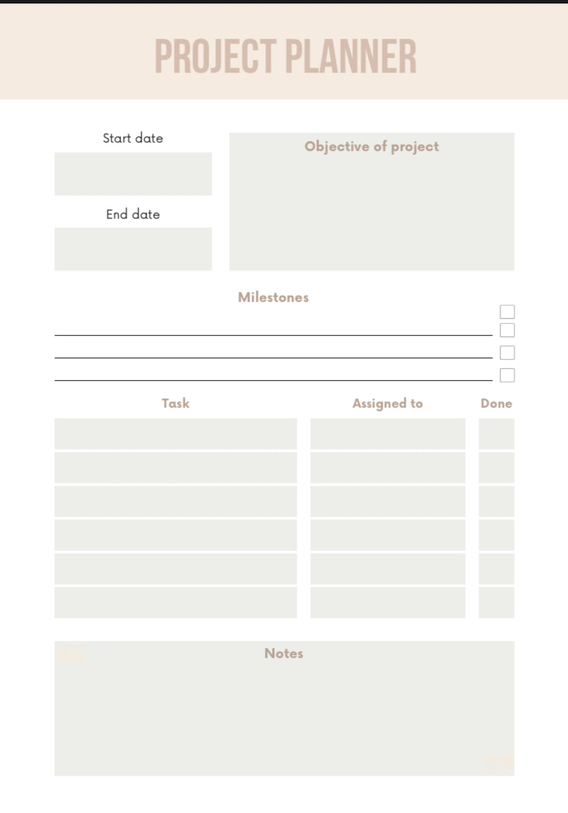 All In One Productivity Workbook